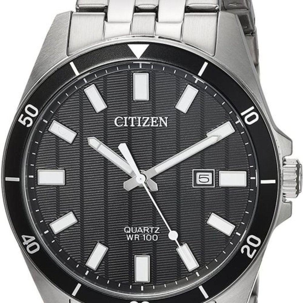 Citizen Quartz Mens Watch, Stainless Steel, Classic, 42 mill Water Resistant
